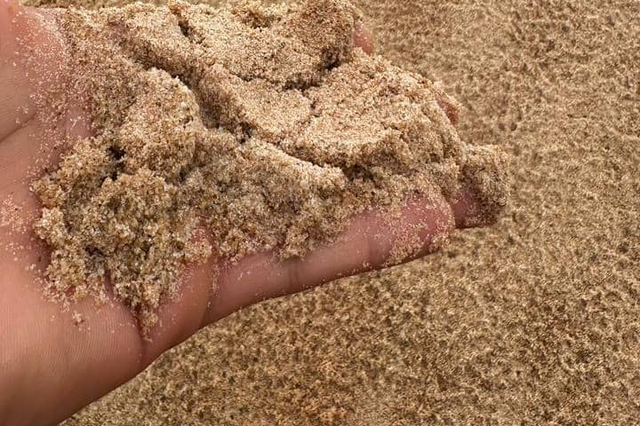 AREIA FINA no pátio da CDF